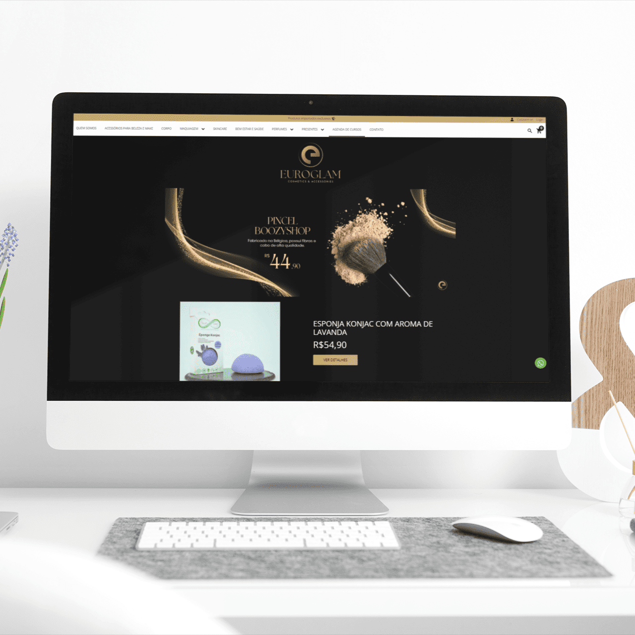 Mockup-loja-euroglam - imagem de Criar Loja Virtual | Desenvolvemos seu E-Commerce | Superix