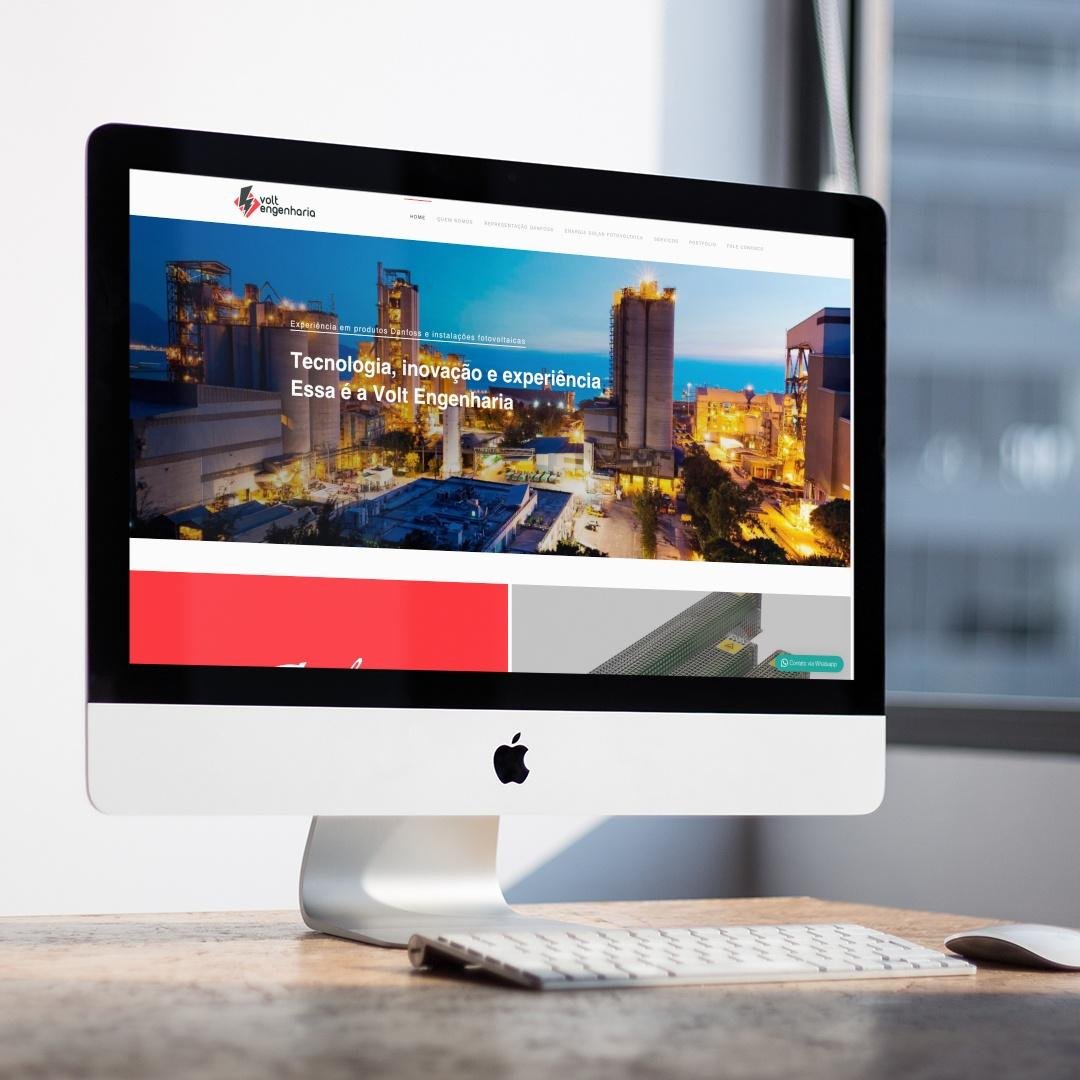 criacao-de-site-volt-engenharia - imagem Site desenvolvido pela Superix: Engenharia, Constru&ccedil;&atilde;o Civil e Obras 