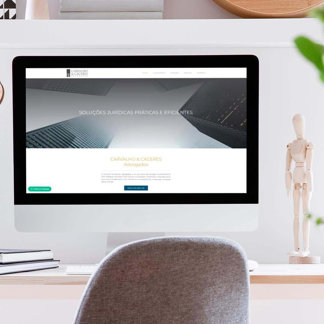 criacao-de-site-carvalo-e-caceres - imagem Projeto criado pela Superix: Contabilidade, Advocacia, F. e Direito 