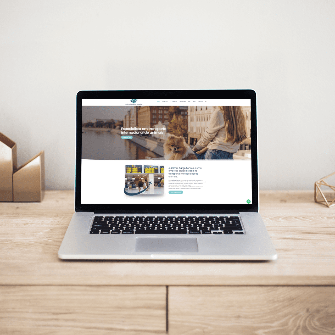 Mockup-Animal-Cargo-Service - imagem Portf&oacute;lio desenvolvido pela Superix: Presta&ccedil;&atilde;o de Servi&ccedil;os 