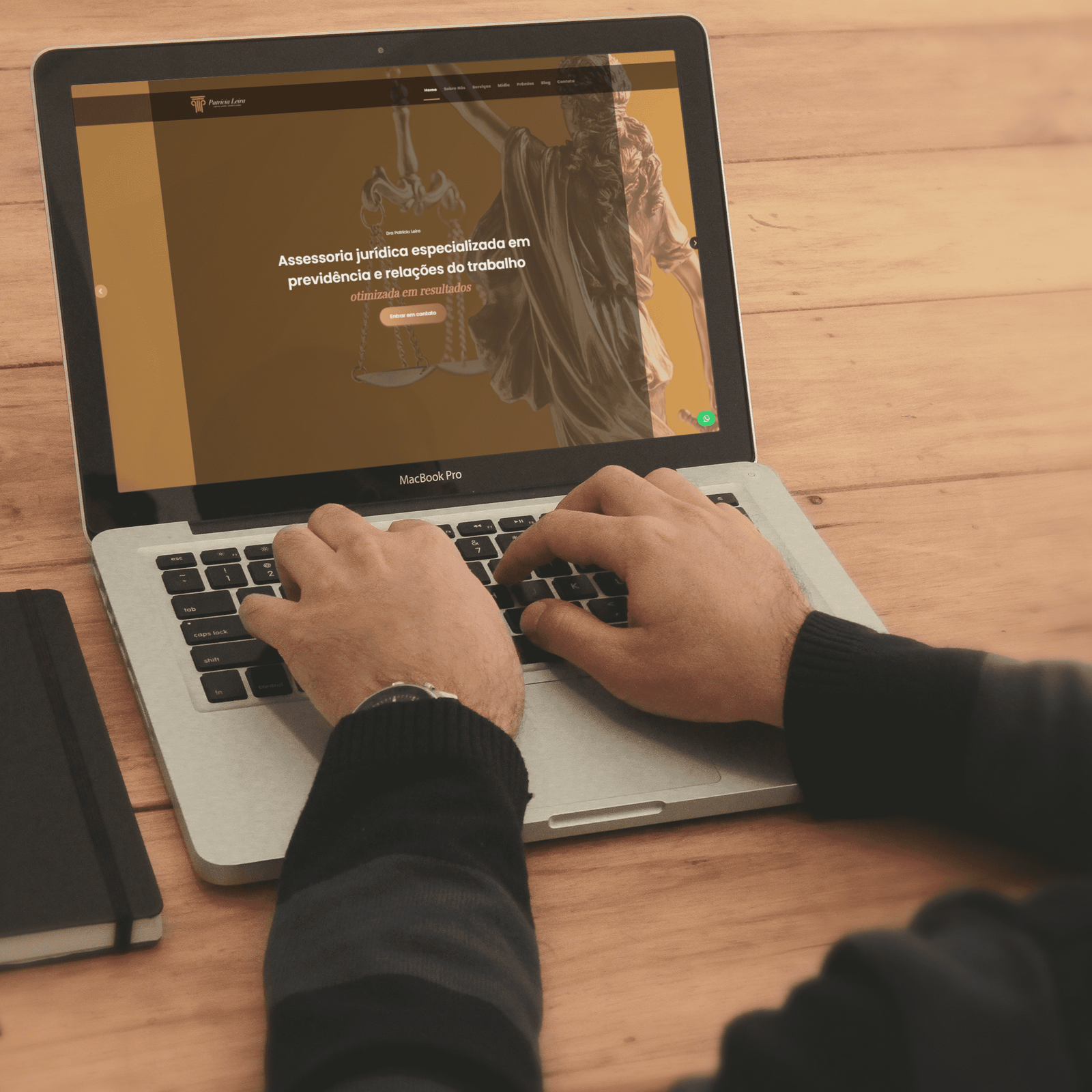 Mockup-Dra-Patricia-Leira - imagem Projeto criado pela Superix: Contabilidade, Advocacia, F. e Direito 