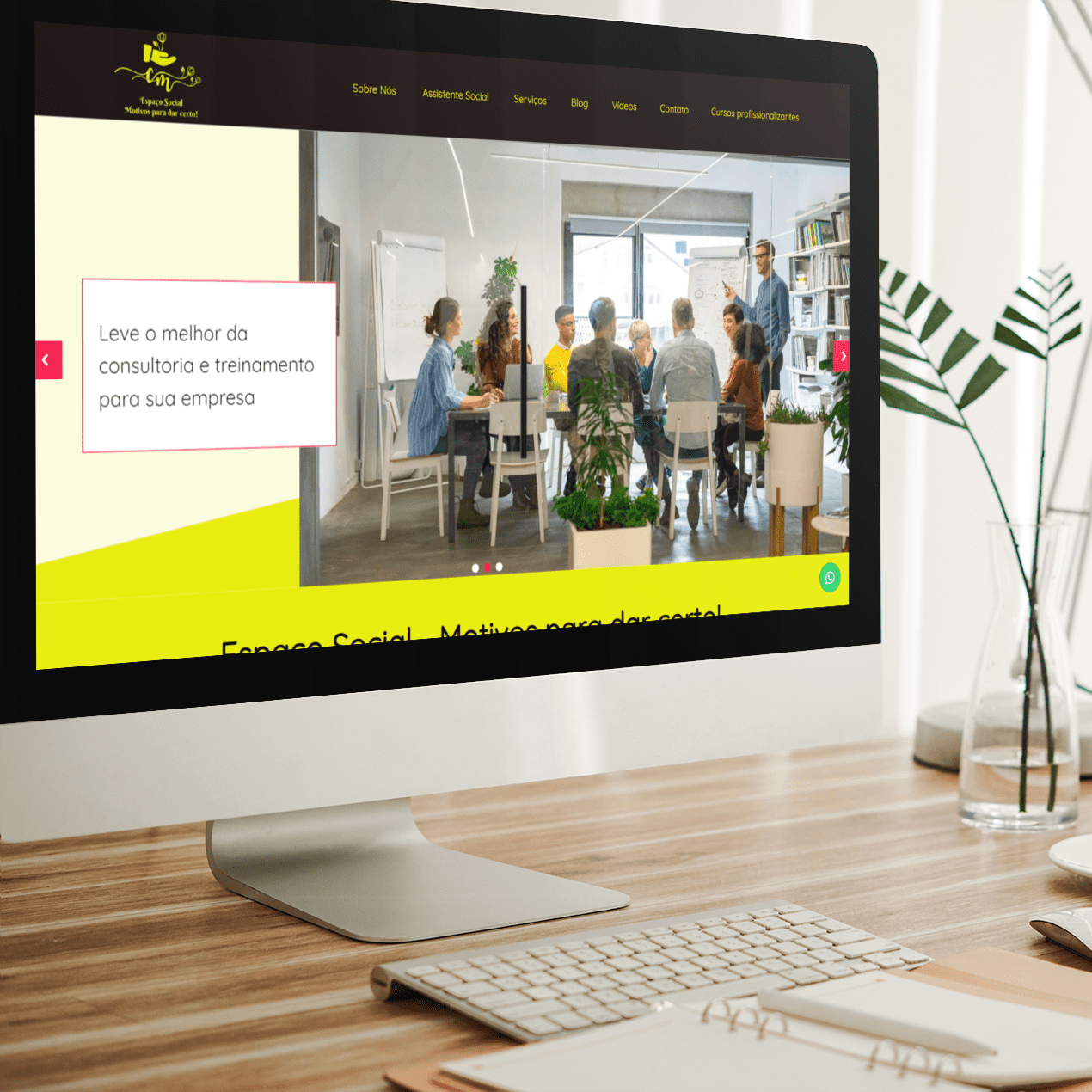 Mockup-ESPACO-SOCIAL - imagem Portf&oacute;lio desenvolvido pela Superix: Presta&ccedil;&atilde;o de Servi&ccedil;os 