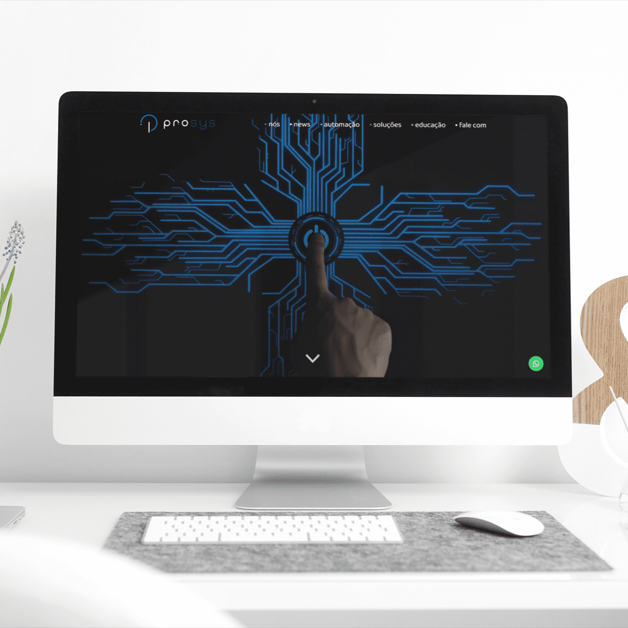 Mockup-PROSYS-ENGENHARIA - imagem Sites para Tecnologia da Informa&ccedil;&atilde;o e Inform&aacute;tica 
