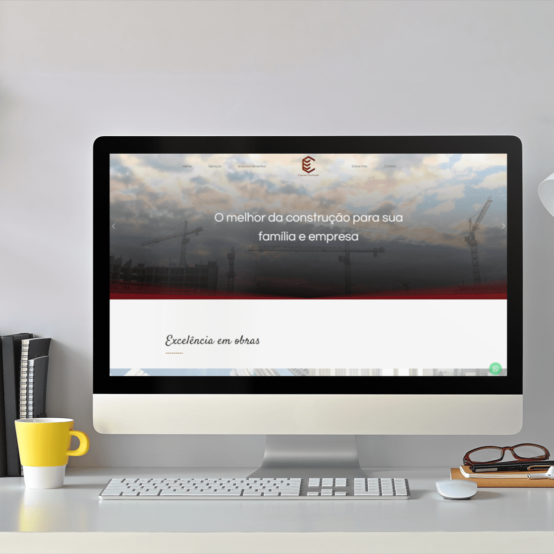 Mockup-Cezanne-Construcoes - imagem Cria&ccedil;&atilde;o de sites para Engenharia, Constru&ccedil;&atilde;o Civil 