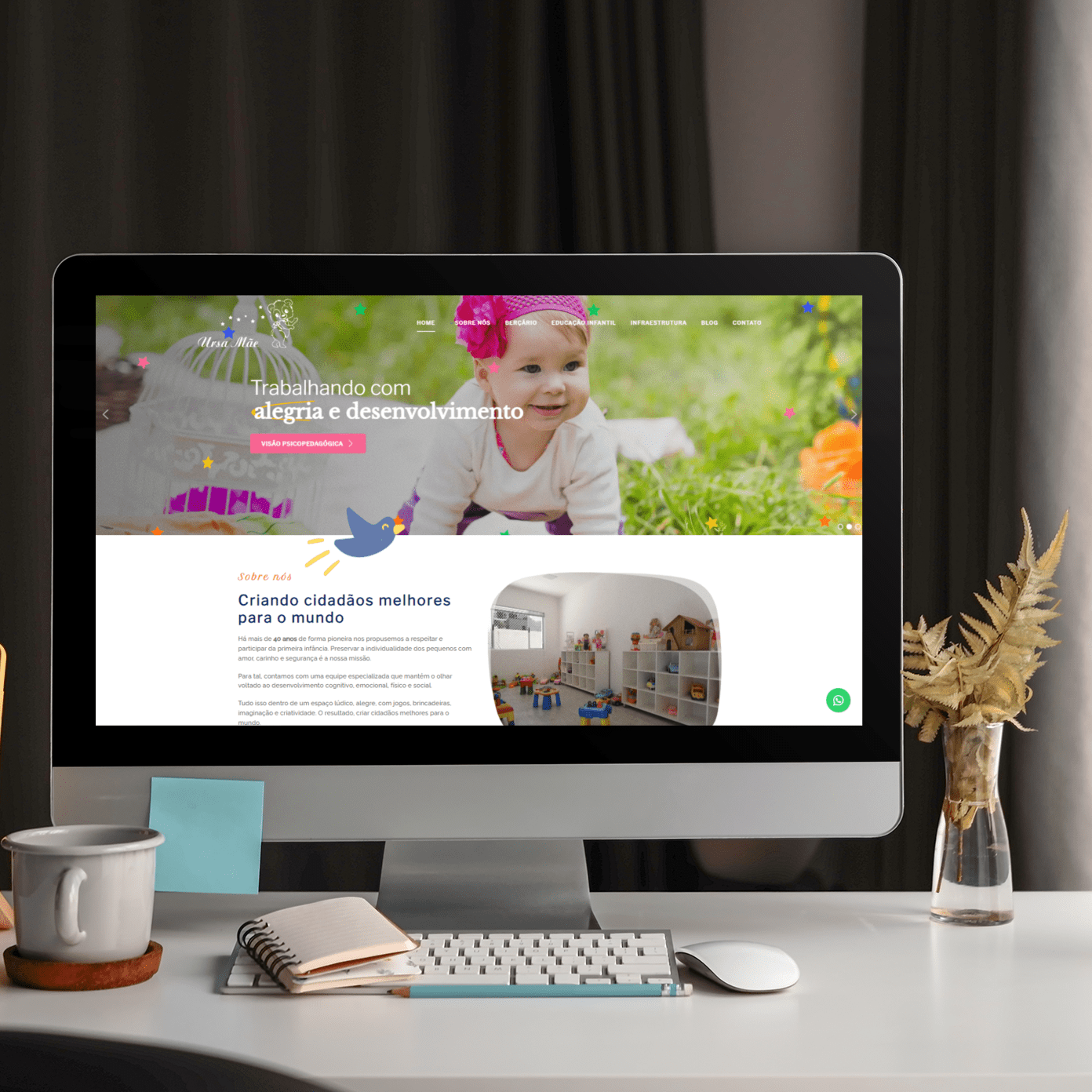 Mockup-Ursa-Mae - imagem Cria&ccedil;&atilde;o de sites para Escolas, Col&eacute;gios e Ensino 