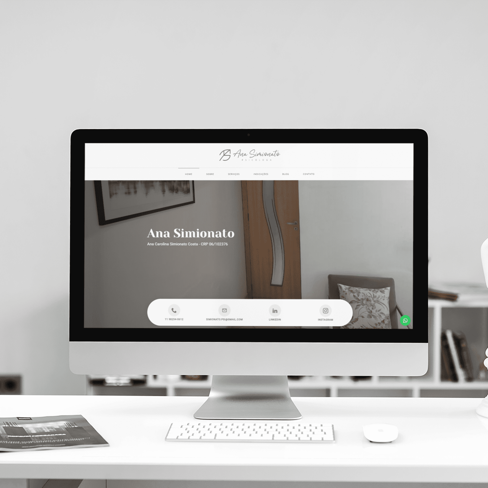 AnaSimionatoPsicologa - imagem Cria&ccedil;&atilde;o de sites para m&eacute;dicos, cl&iacute;nicas e outros 