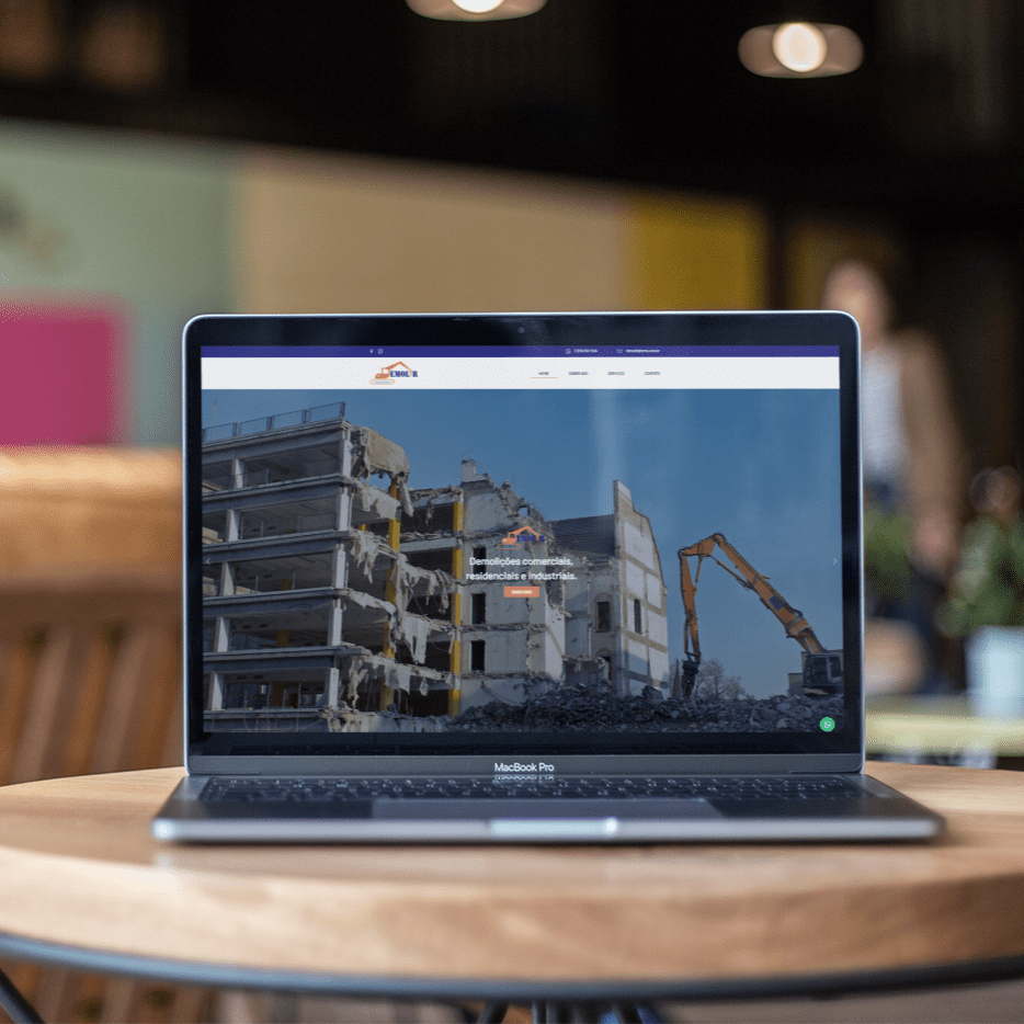 Mockup-Demolir - imagem Cria&ccedil;&atilde;o de sites para Engenharia, Constru&ccedil;&atilde;o Civil 