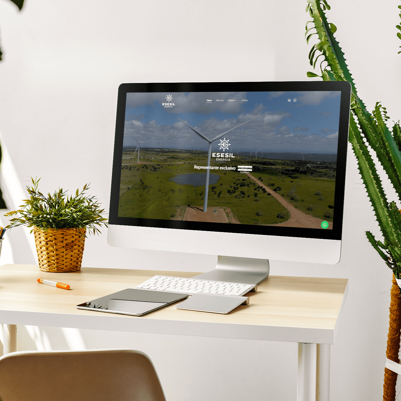 Mockup-ESESIL - imagem de Portfólio desenvolvido pela Superix: Indústria