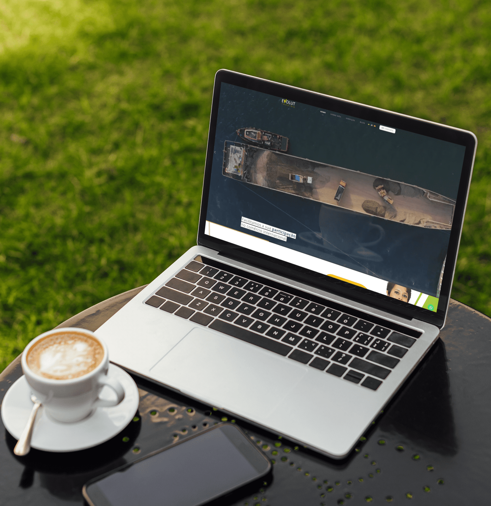 Mockup-Evolut-Trading - imagem Sites para advogados, consultoria financeira e Cont&aacute;bil 