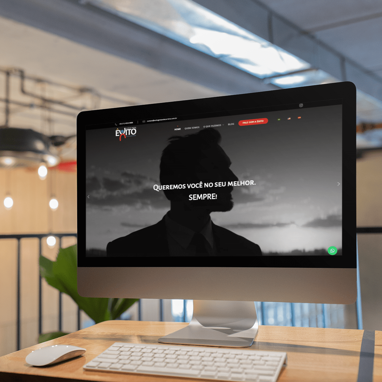Mockup-Exito - imagem Portf&oacute;lio - Superix: Assessoria, Comunica&ccedil;&atilde;o e Marketing  