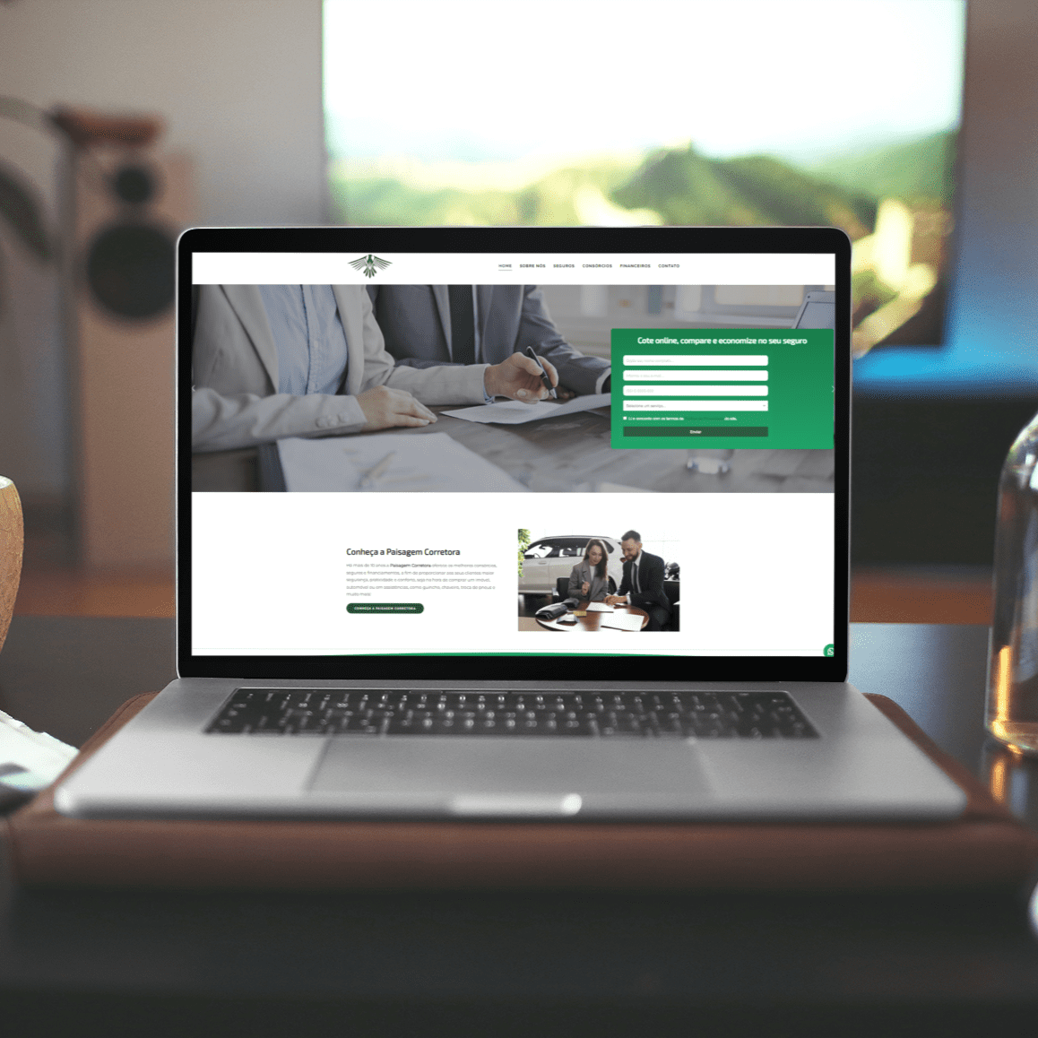 Mockup-Paisagem-Corretora - imagem Portf&oacute;lio desenvolvido pela Superix: Presta&ccedil;&atilde;o de Servi&ccedil;os 