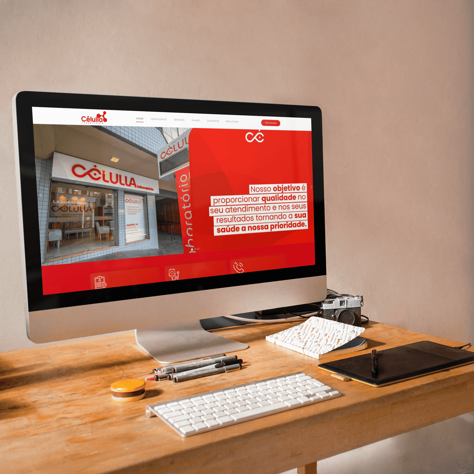 Laboratorio-Celulla - imagem Cria&ccedil;&atilde;o de sites para m&eacute;dicos, cl&iacute;nicas e outros 