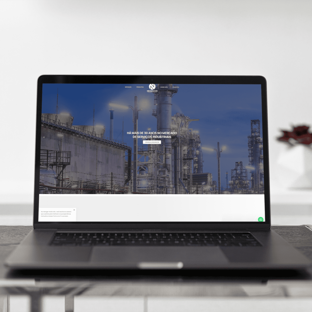 Neumacon - imagem de Sites para Indústria