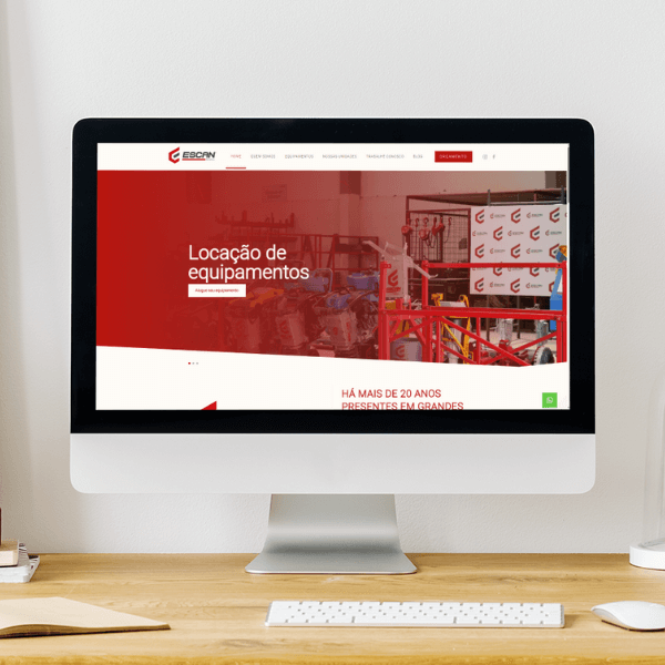 EscanRental - imagem de Sites para Indústria