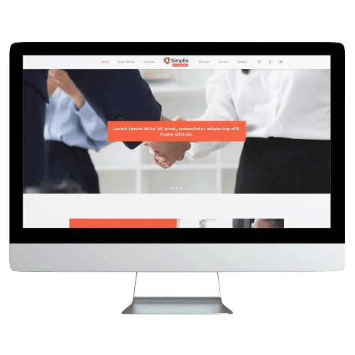 Modelo 2 do Simplix - Site bom, bonito e barato