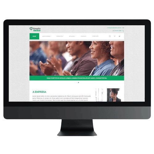 Modelo 3 do Simplix - Site bom, bonito e barato