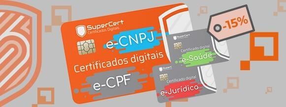 Desconto exclusivo para certificado digital e-CPF e e-CNPJ para clientes Superix
